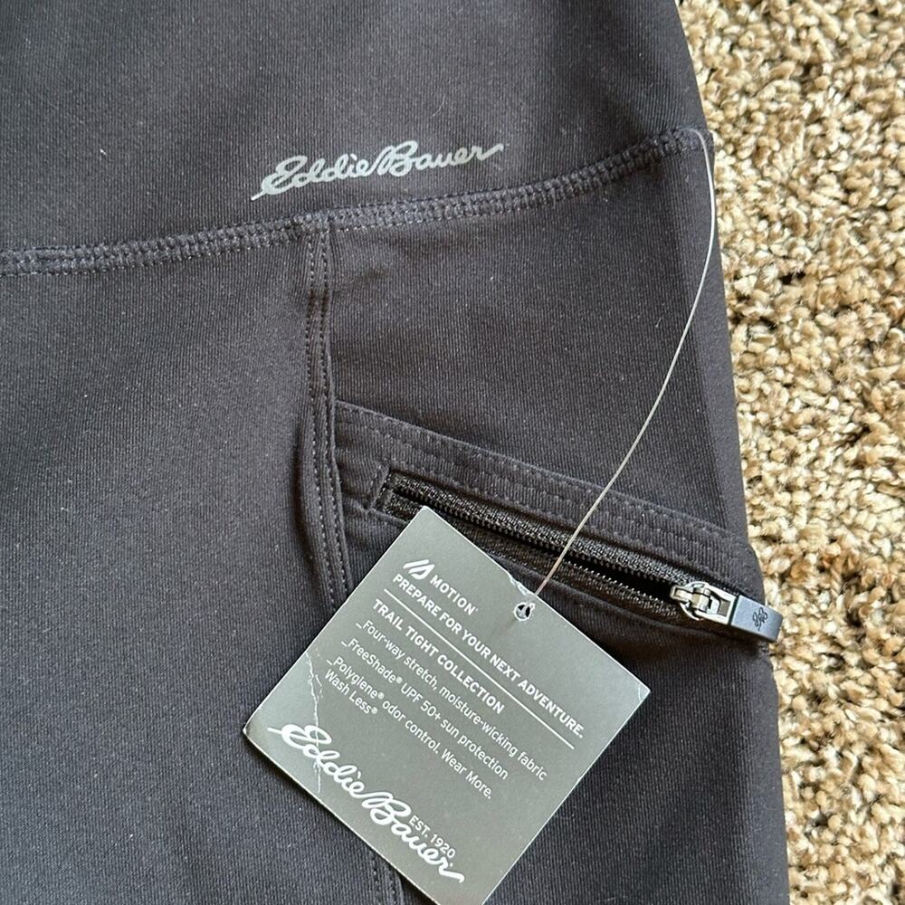 Eddie Bauer Black Trail Tight Capri Leggings NWT Women’s Small - Picture 2 of 6